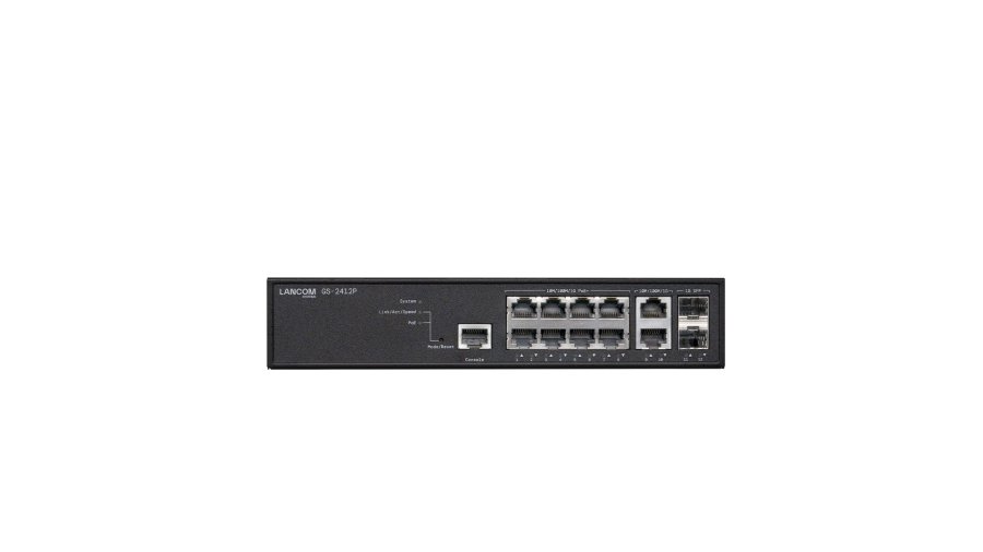 GS-2412P Administreret L2+ Gigabit Ethernet (10/100/1000) Str�m over Ethernet (PoE) Sort #1