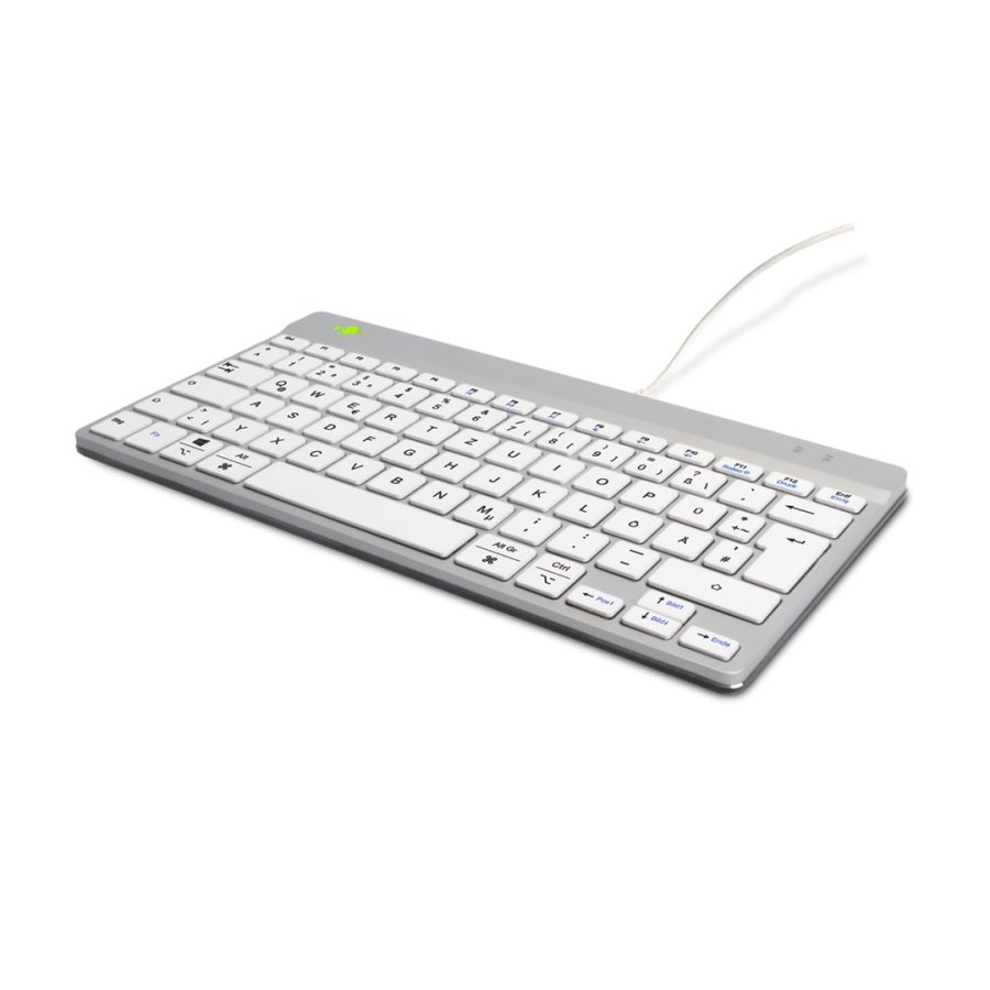 R-Go Tools Ergonomisch toetsenbord R-Go Compact Break, compact toetsenbord met pauzesoftware, QWERTZ (DE), bedraad, wit #3
