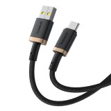 Baseus Dura USB Type A til Type C 60 W hurtigopladningskabel 1 m Sort, Guld #4