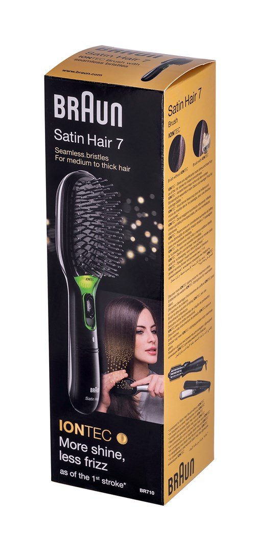 Braun Satin Hair 7 Voksen Paddle hrbrste Sort 1 stk #4