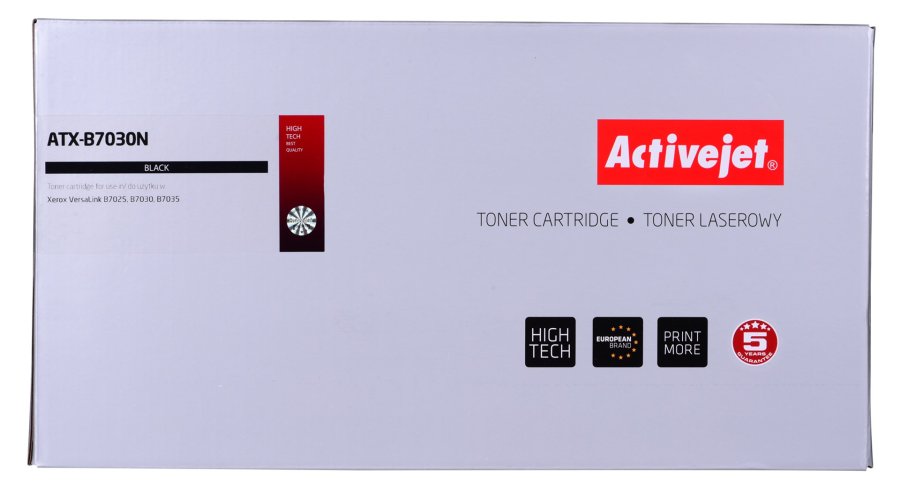 Activejet ATX-B7030N tonerpatron til Xerox printer, erstatning XEROX 106R03395; Supreme; 15000 sider; sort #2
