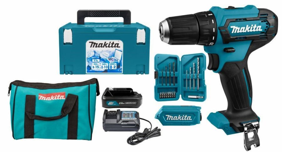 MAKITA. SCREWDRIVER 12V 1x2.0Ah DF333DWAX6 MAKPAC 3 + ACCESSORIES #2