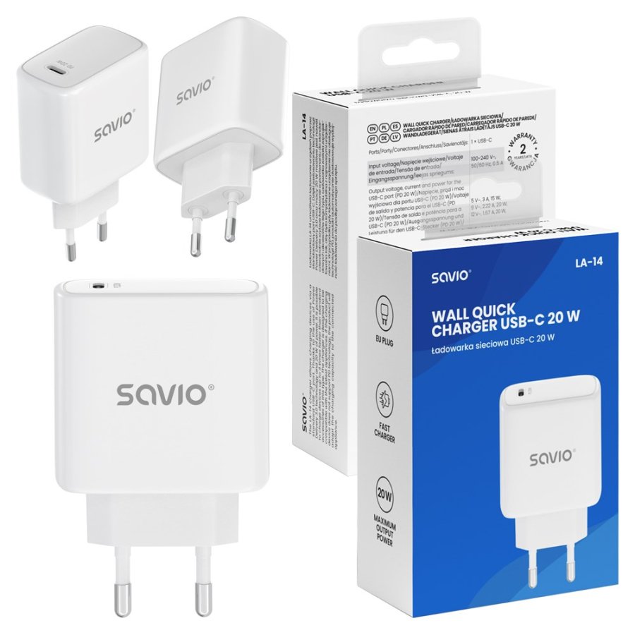 SAVIO LA-14 20W v�goplader med Power Delivery 3.0 #17