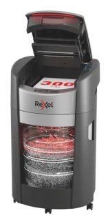 Rexel ShredMax AutoFeed+ 300X papirmakulator, P4, 300 ark, 25 l affaldsbeholder #1