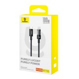 Baseus Gem USB C til USB C hurtigopladningskabel 2 m 100 W Sort #6