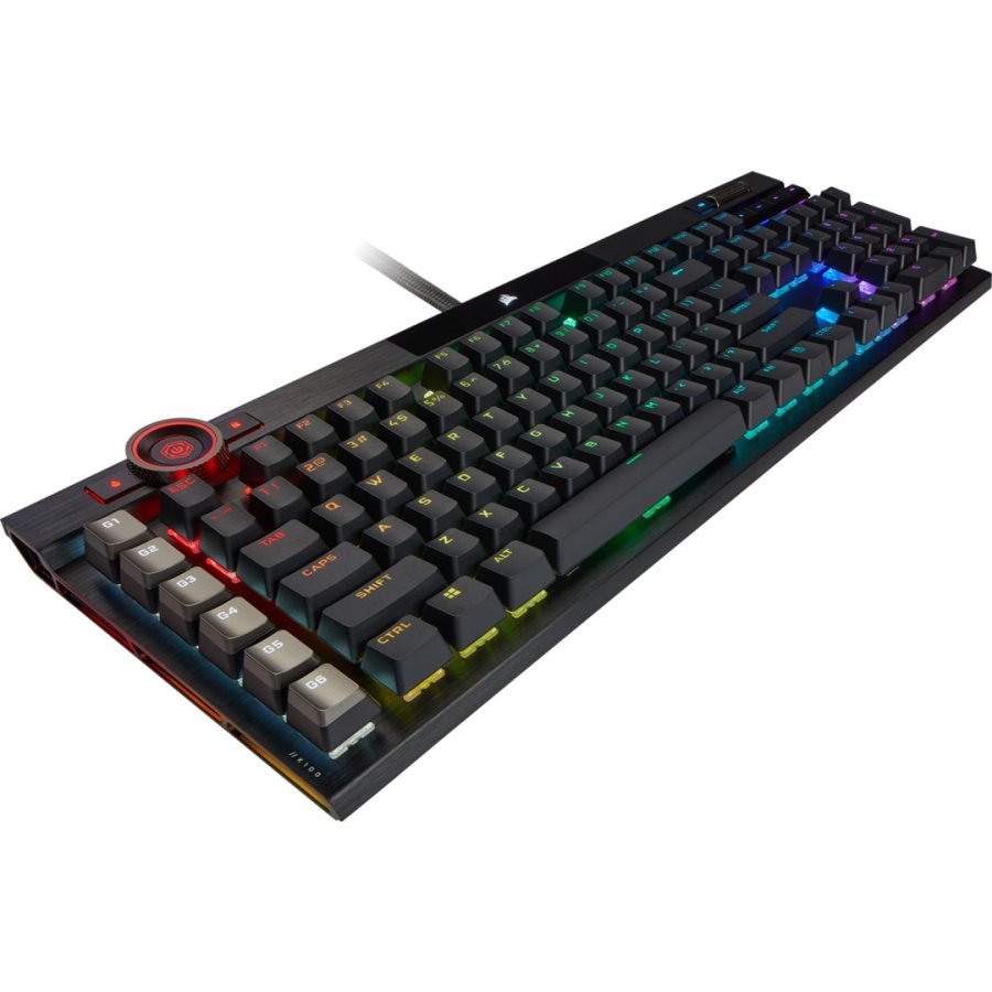 Corsair K100 RGB Optical-Mechanical Gaming tastatur Spil USB QWERTZ Tysk Sort #3