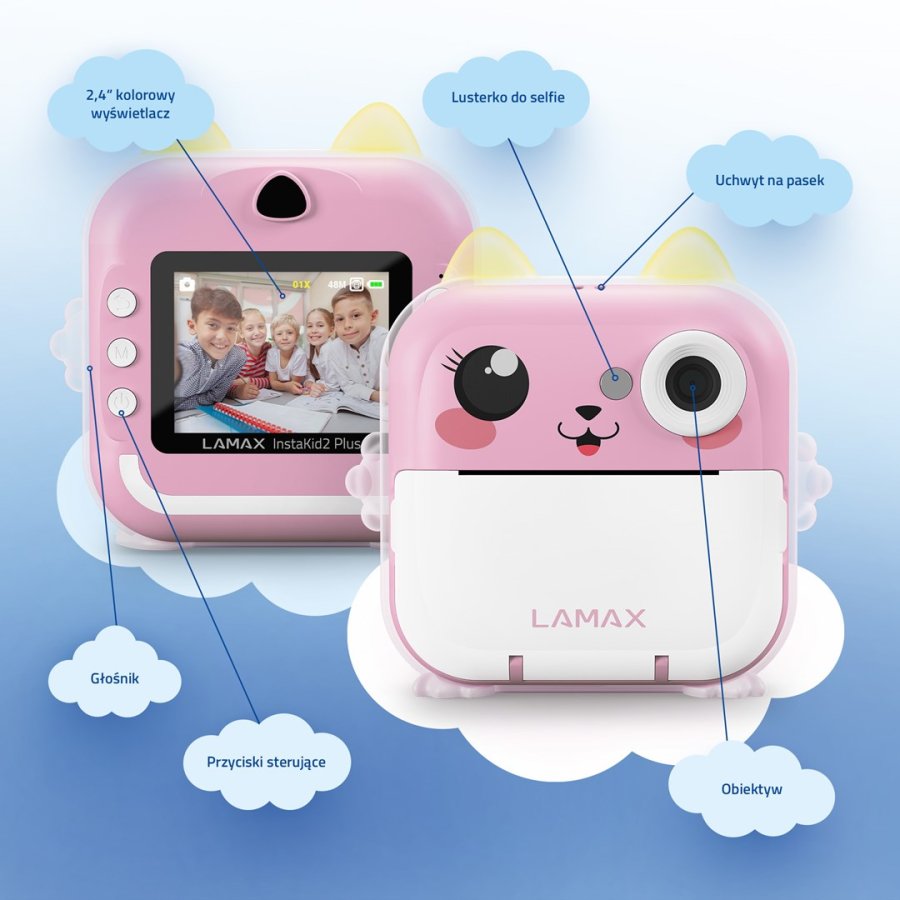 Digitalkamera til b�rn LAMAX InstaKid2 Plus, pink #5
