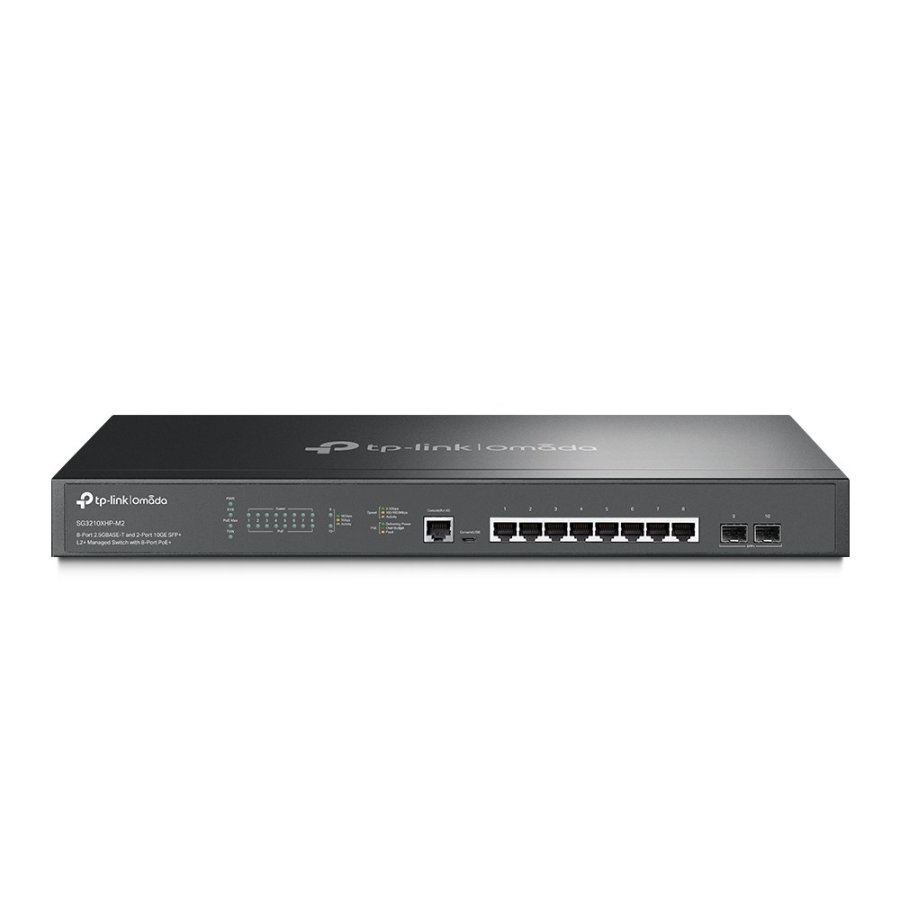 TP-Link Omada SG3210XHP-M2 netv�rksswitch Administreret L2+ 2.5G Ethernet (100/1000/2500) Str�m over Ethernet (PoE) 1U Sort #1