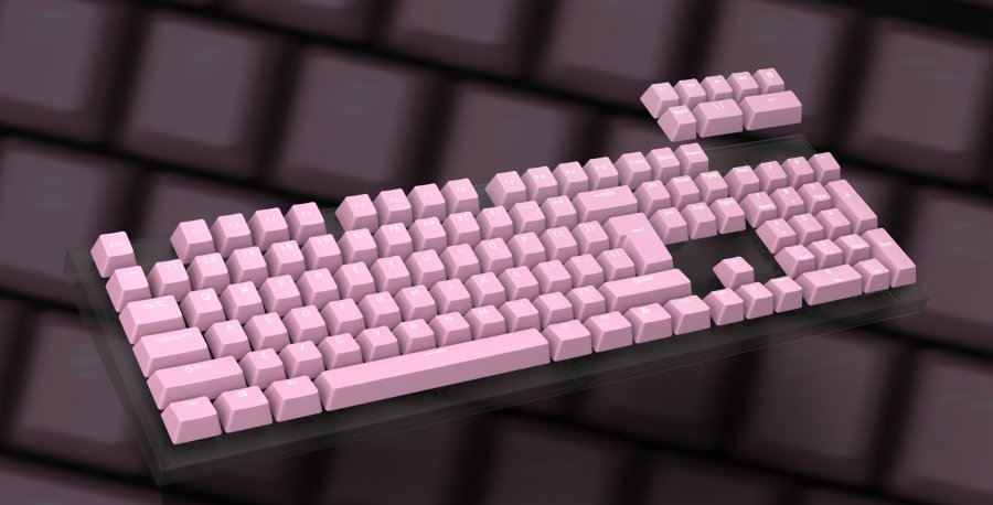 KEYCAPS GENESIS LEAD 300 PINK DOUBLE SHOT #7