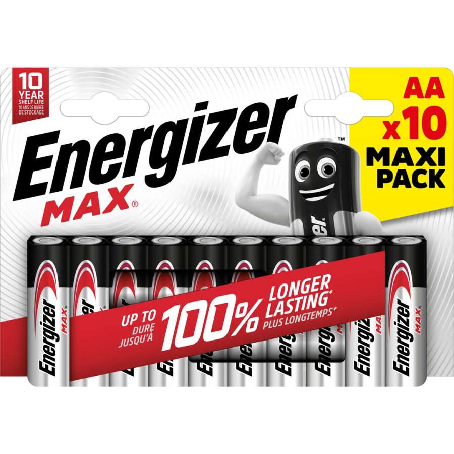 Energizer Max 437772 Batteri AA LR6 10 stk. Eco pack #1