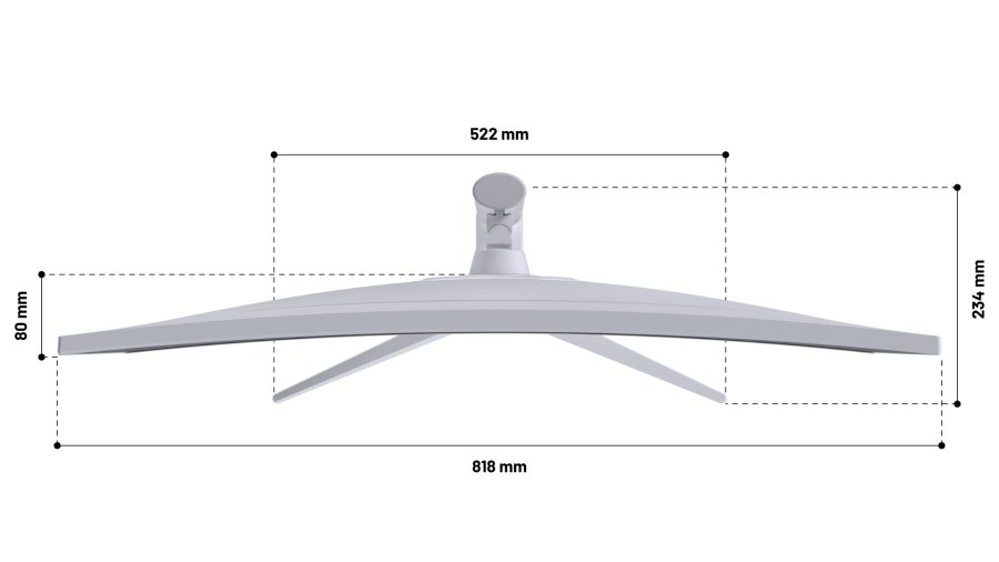 JAPANNEXT JN-IPS340UWQHD60C-C65W-HS-W computersk�rm 86,4 cm (34