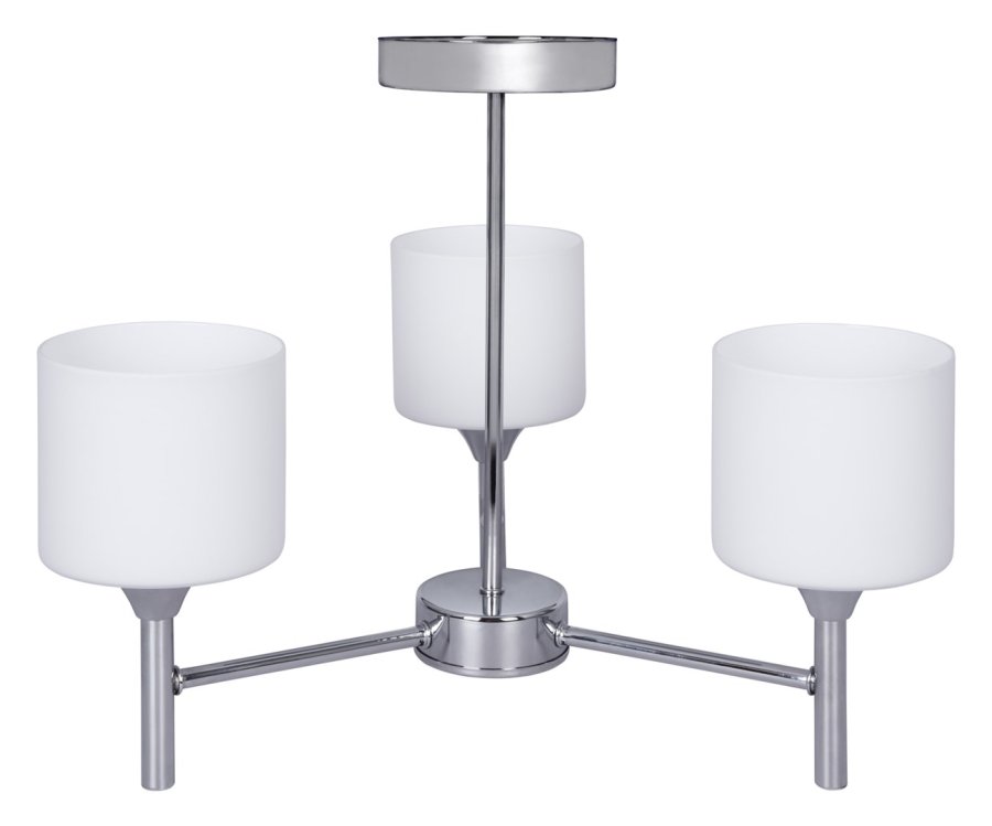 Activejet Klassisk lysekrone vedhng loftslampe MIRA krom triple 3xE27 til stuen #1