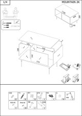 Cama MOUNTAIN 207005 kaffe-, side- & endebord Kaffebord Rektangul�r form 4 ben #4