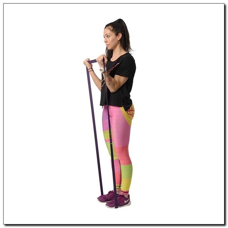 HMS Fitness GU05 SET motionsbnd Gummi Sort, Lilla, Rd, Gul #12