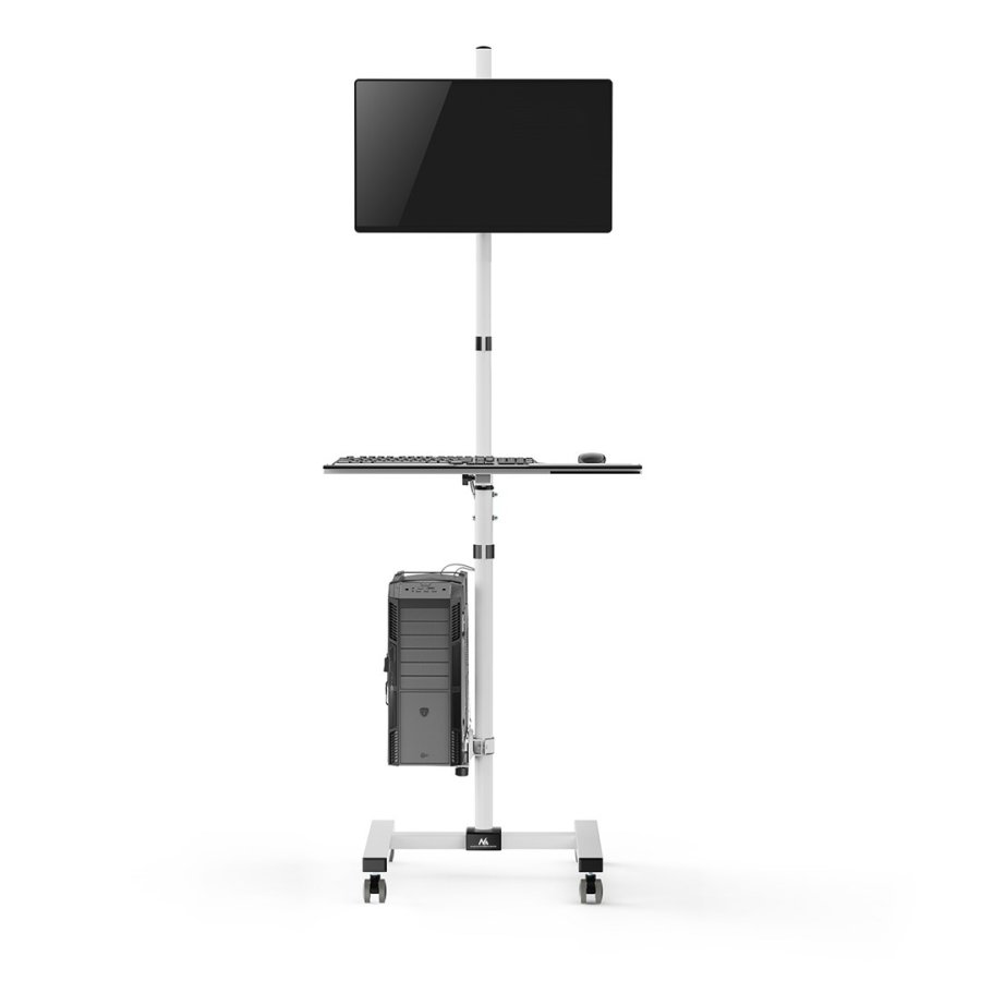 Maclean professional stand trolley, mobil computerarbejdsstation p hjul, max 17-32, max 20 kg, MC-793 #11