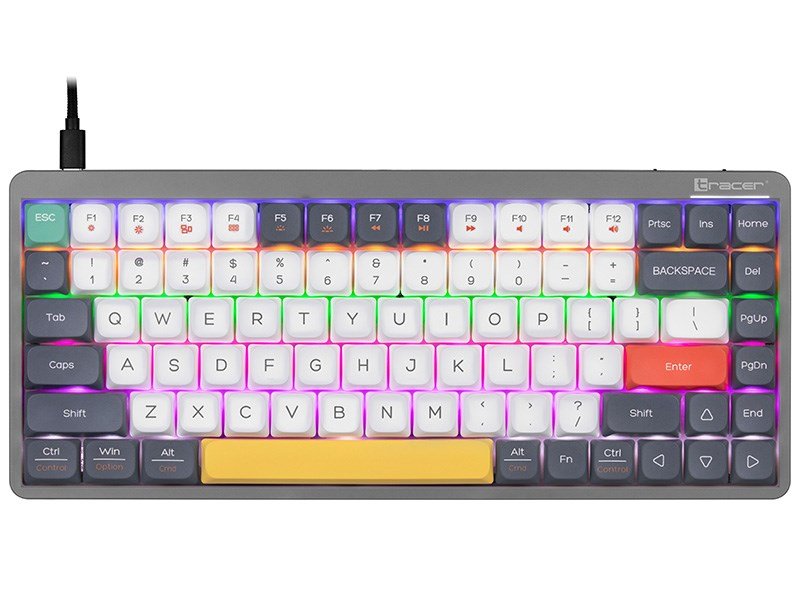 Mekanisk tastatur Tracer FINA 84 Grey (Outemu Red Switch) TRAKLA47279 #3