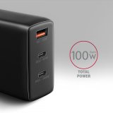 Axagon ACU-DPQ100 oplader til mobil enhed Mobil computer, Mobiltelefon, Netbook, Laptop, Smartphone, SmartWatch, Tablet, Universel Sort Vekselstrm Hurtig opladning Indendrs #3