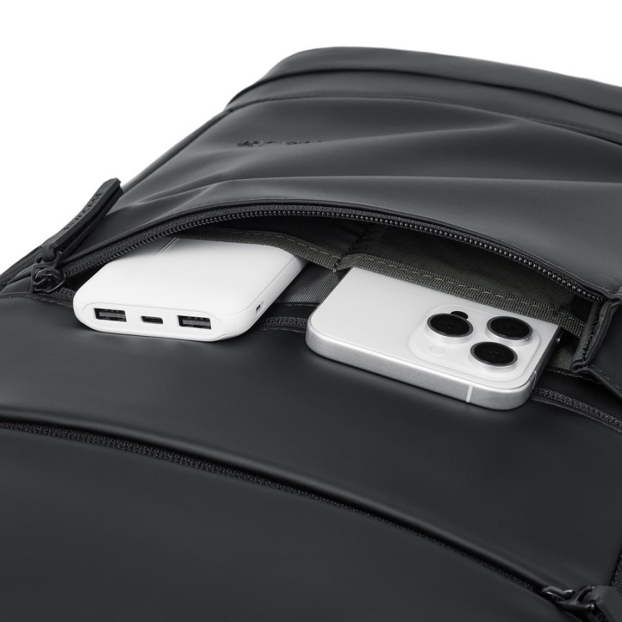 Rivacase Eden rygs�k City backpack Sort Polyester, PU-l�der #5