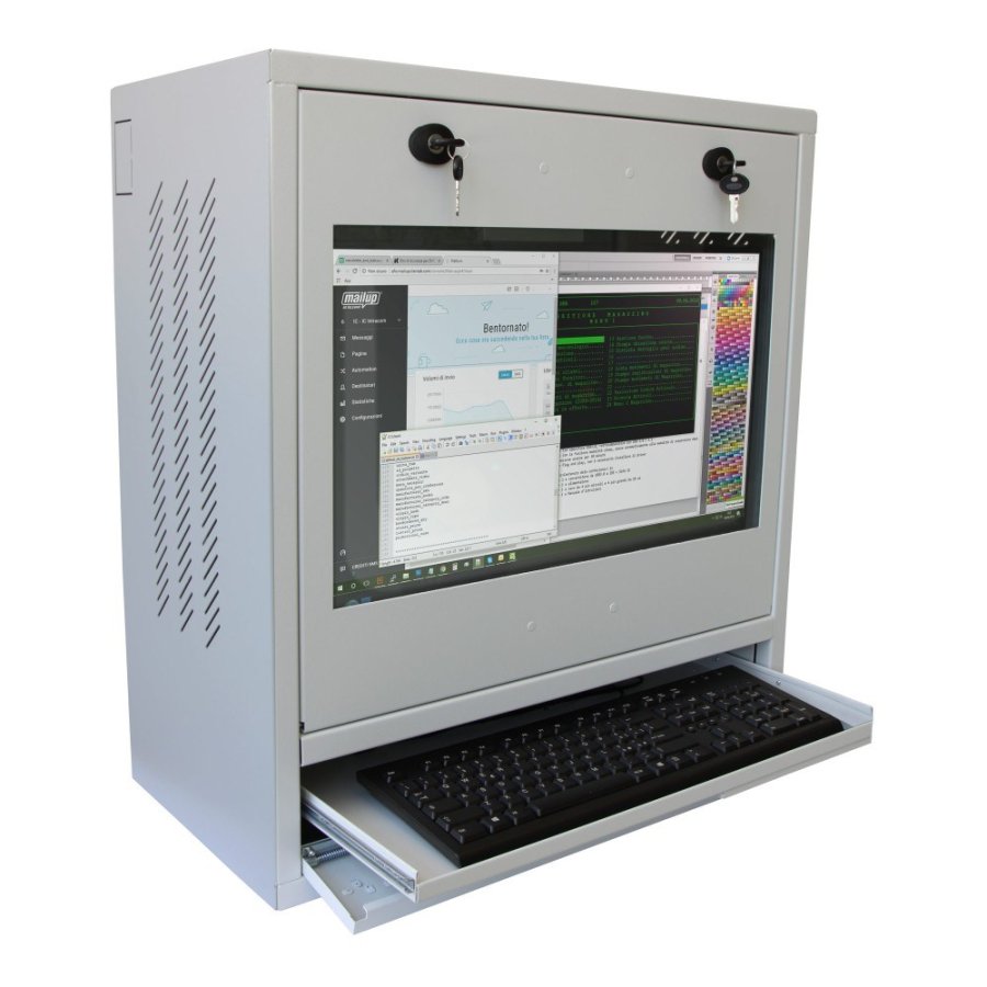Techly ICRLIM10 stativ 1U Vgmonteret stativ Gr #1