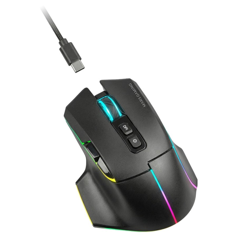 Mars Gaming MMWVECTOR mus Spil H�jre h�nd RF Wireless + Bluetooth + USB Type-A Optisk 12000 dpi #4