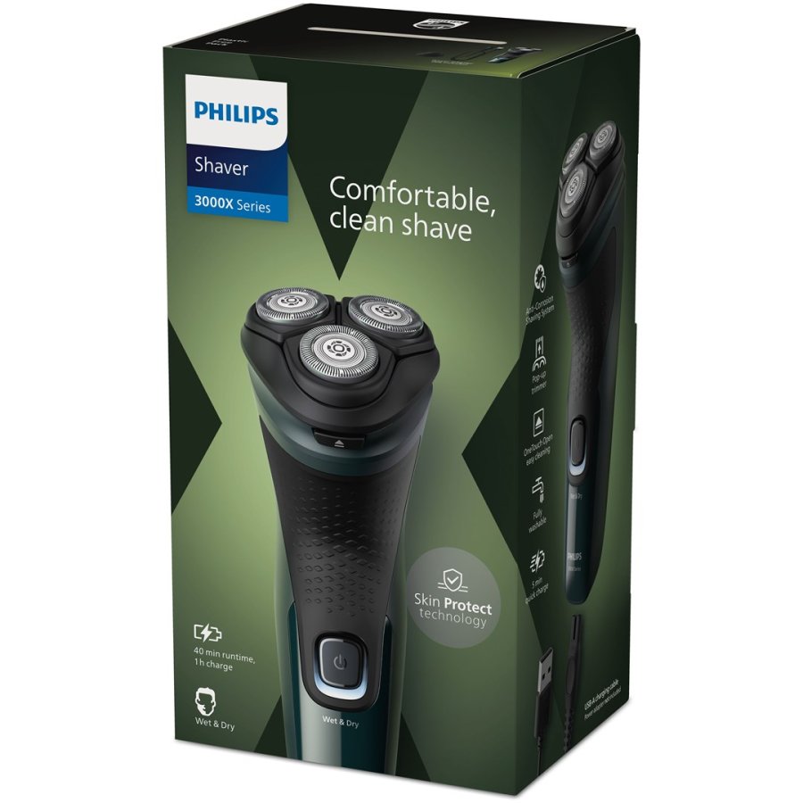 Philips Shaver 3000X Series X3002/00 Elektrisk shaver til vd og tr barbering #5