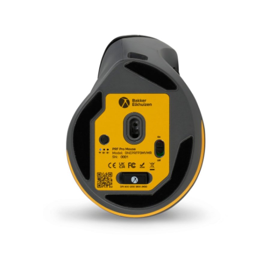 BakkerElkhuizen PRF Pro mus Kontor H�jre h�nd RF Wireless + Bluetooth + USB Type-C Optisk 2400 dpi #6