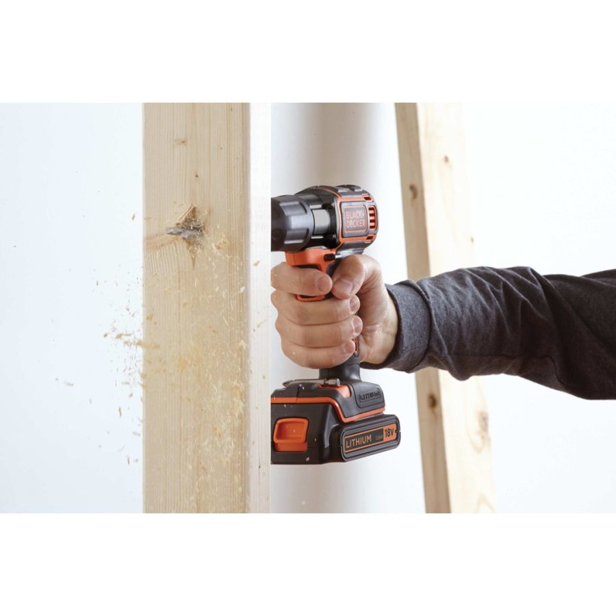 Black & Decker ASD18K-QW bor Nglefri Sort, Orange #4
