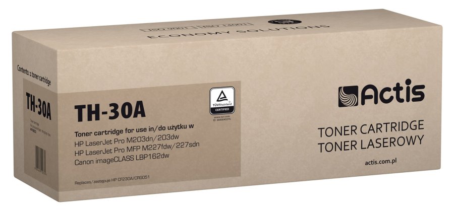 Actis Tonerpatron TH-30A (erstatning HP 30A CF230A; Supreme; 1600 sider; sort) #1