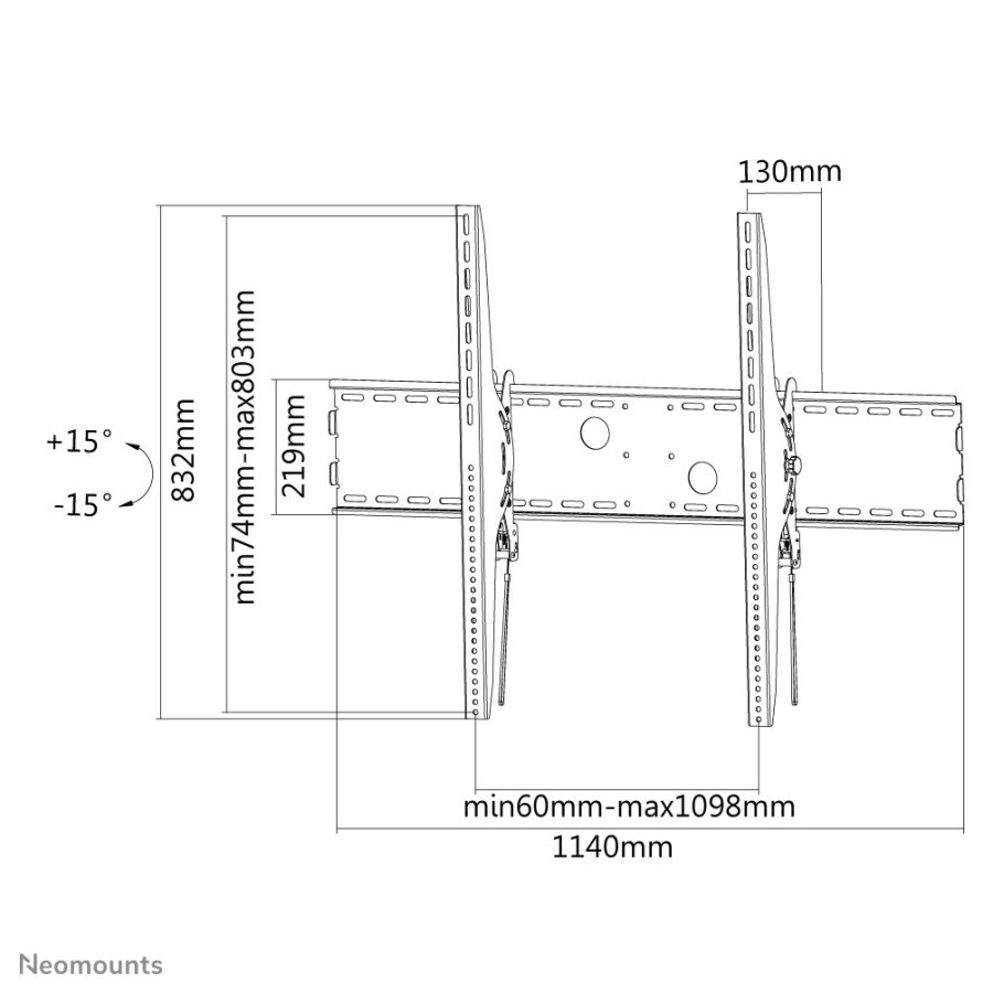 Neomounts LFD-W2000 tv-beslag 2,54 m (100