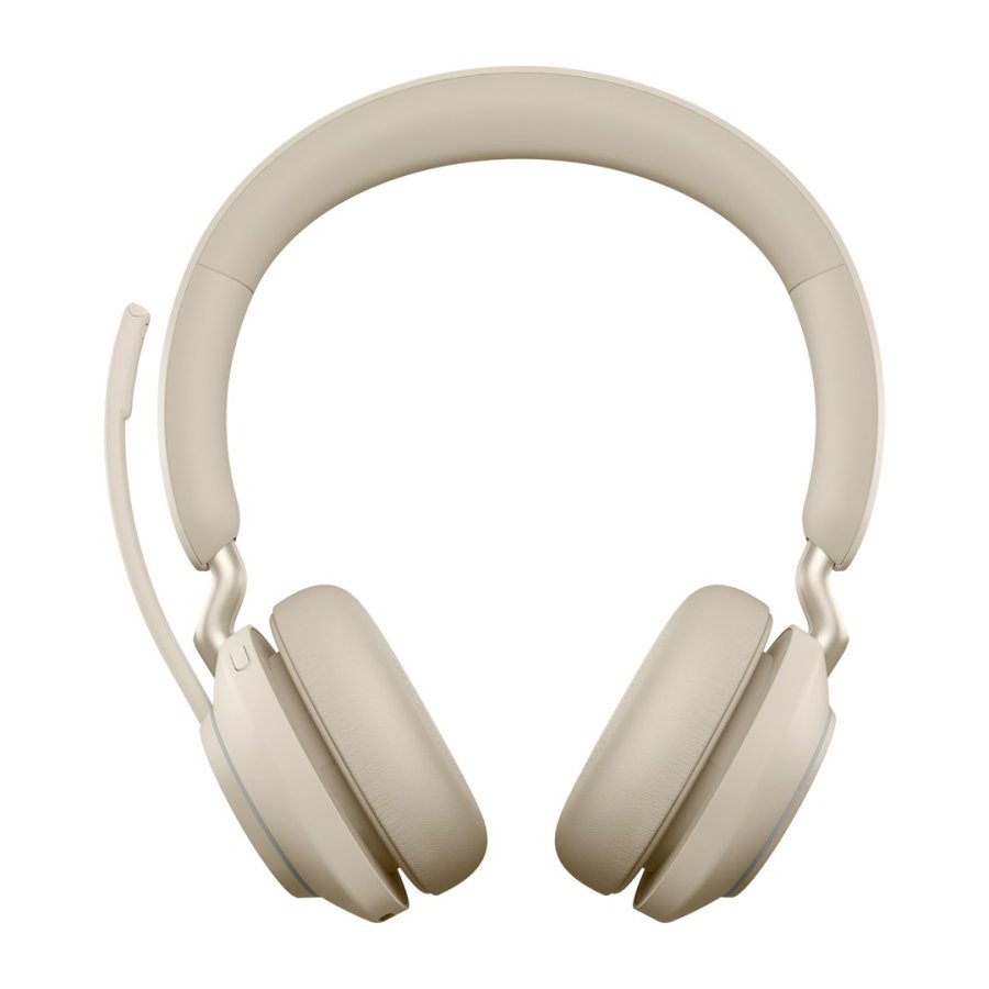 Jabra Evolve2 65 Headset Tr�dl�s Kontor/Callcenter USB Type-C Bluetooth Beige #1