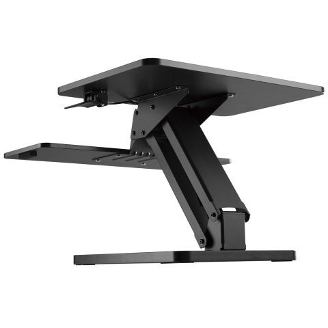 Skrivebordsstativ til tastatur og skrm eller brbar computer MACLEAN MC-882 til stende/siddende arbejde Sort #4
