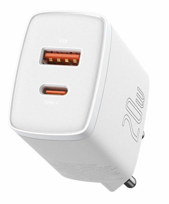 Baseus CCXJ-B02 oplader til mobil enhed Universel Hvid Vekselstrm Hurtig opladning Indendrs #1