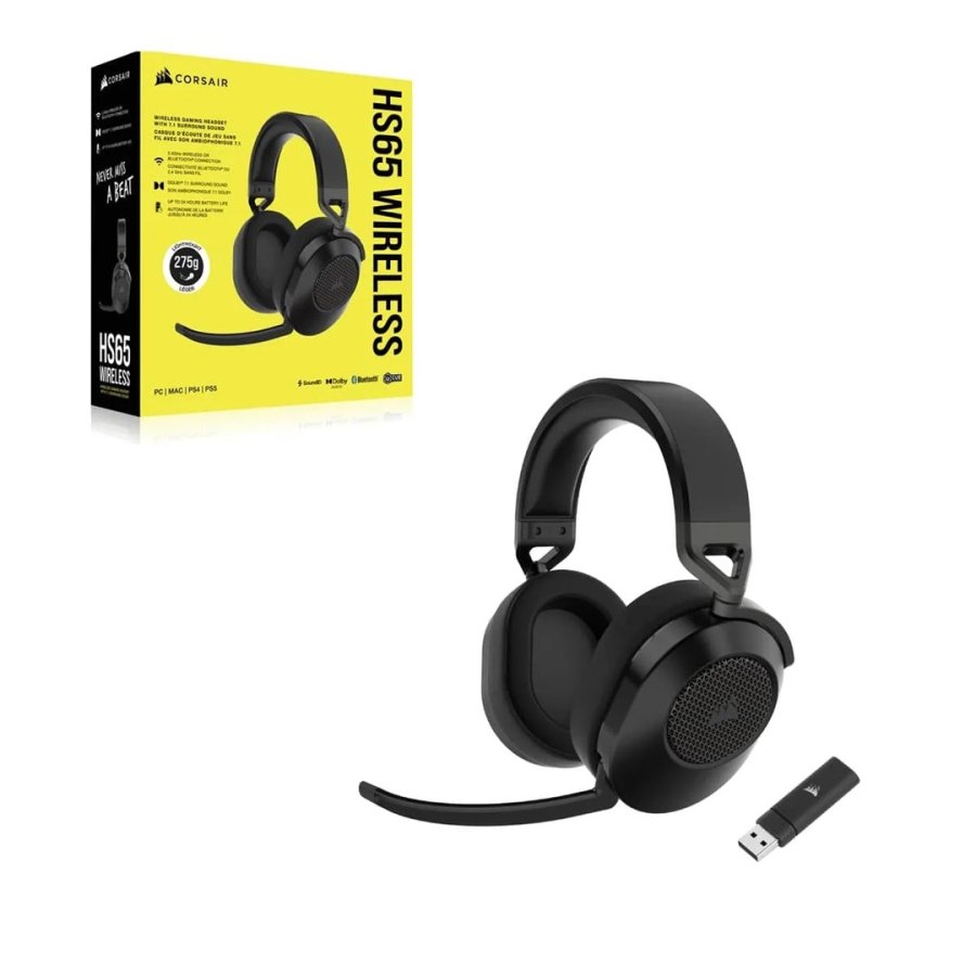 Corsair HS65 Headset Trdls Spil Bluetooth Sort #5