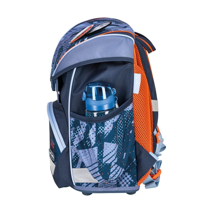 Herlitz UltraLight Plus TechMech skoletaskes�t Dreng Polyester Bl�, Orange #8