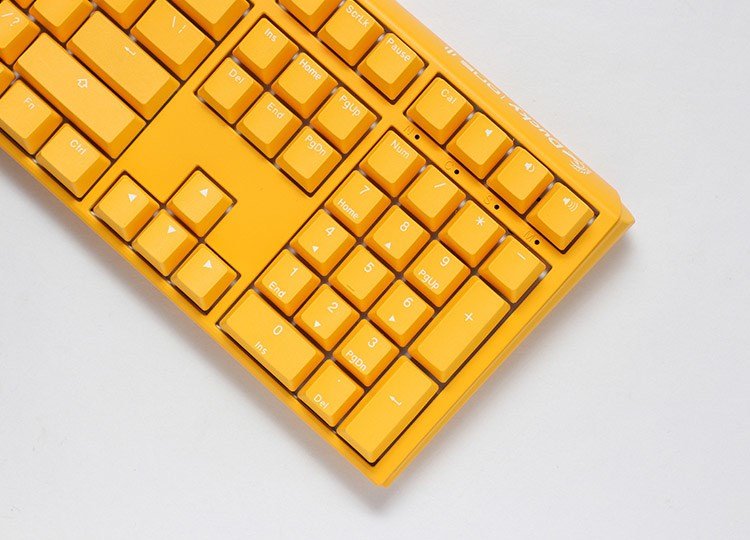 Ducky One 3 Yellow Gaming RGB LED - MX-Clear US tastatur Spil USB US engelsk Gul #10