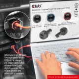 CLUB3D CAC-1922 oplader til mobil enhed Laptop Sort Cigart�nder Automatisk #4