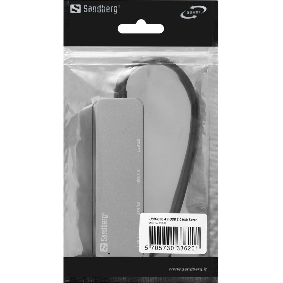Sandberg USB-C to 4 x USB 3.0 Hub SAVER #3