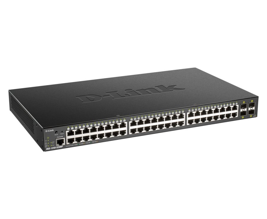 D-Link DGS-1250-52XMP Administreret L3 Str�m over Ethernet (PoE) Sort #2