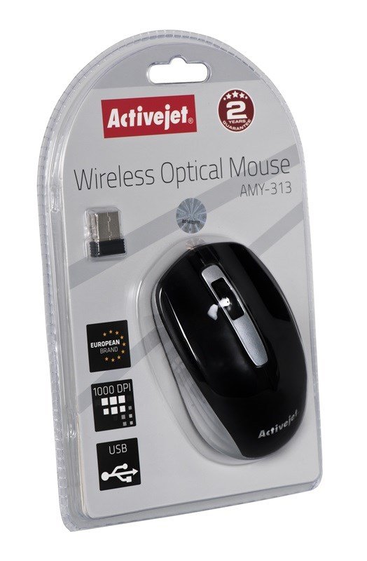 Activejet AMY-313 mus Ambidextrous RF trdlst Optisk 1200 dpi #5