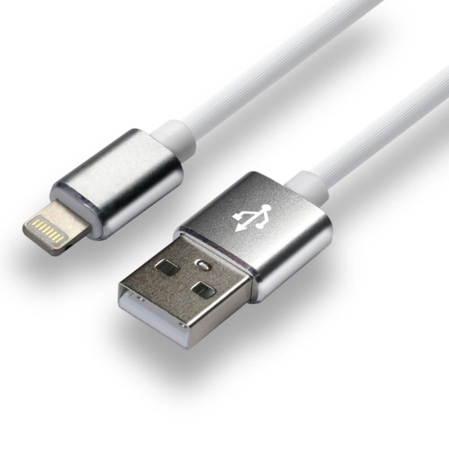 everActive USB Lightning-kabel 1m - hvidt, silikone, understtter hurtig opladning, 2,4A - CBS-1IW #2
