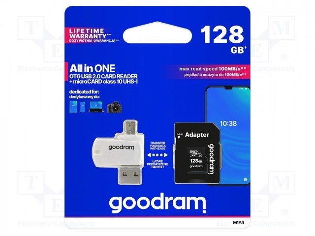 Goodram M1A4-1280R12 flash-hukommelse 128 GB MicroSDHC Class 10 UHS-I #4