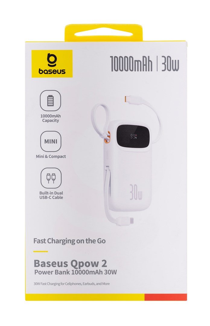 Baseus QPow2 Lithium polymer (LiPo) 10000 mAh Hvid #2