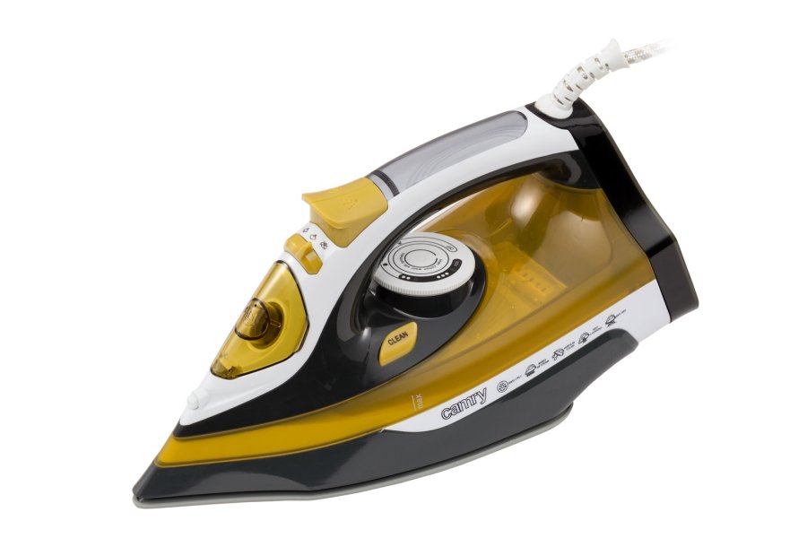 Camry Premium CR 5029 strygejern Dampstrygejern 2400 W Sort, Gul #3