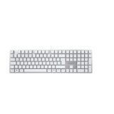 CHERRY KC 200 MX tastatur Universel USB QWERTZ Tysk S�lv, Hvid #1