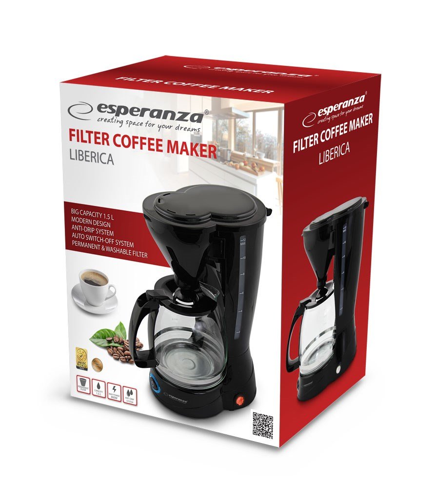 Esperanza EKC009 kaffemaskine Drbe kaffemaskine 1,5 L #9