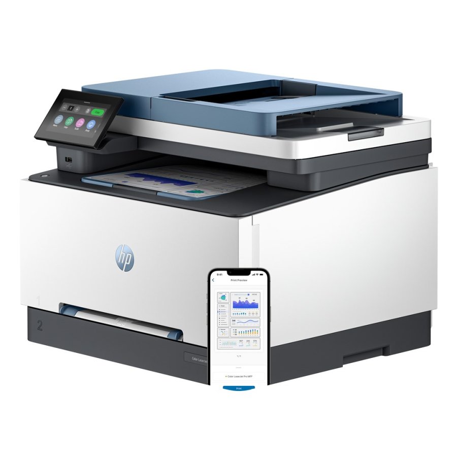 HP LaserJet Pro 3302sdw Tr�dl�st Multifunction Farve Printer, Kopimaskine, scanner; Dupleks #1