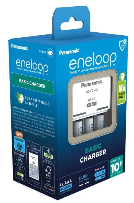 Panasonic Eneloop Basic Charger BQ-CC51 incl. 4xAAA K-KJ51MCD04E #2