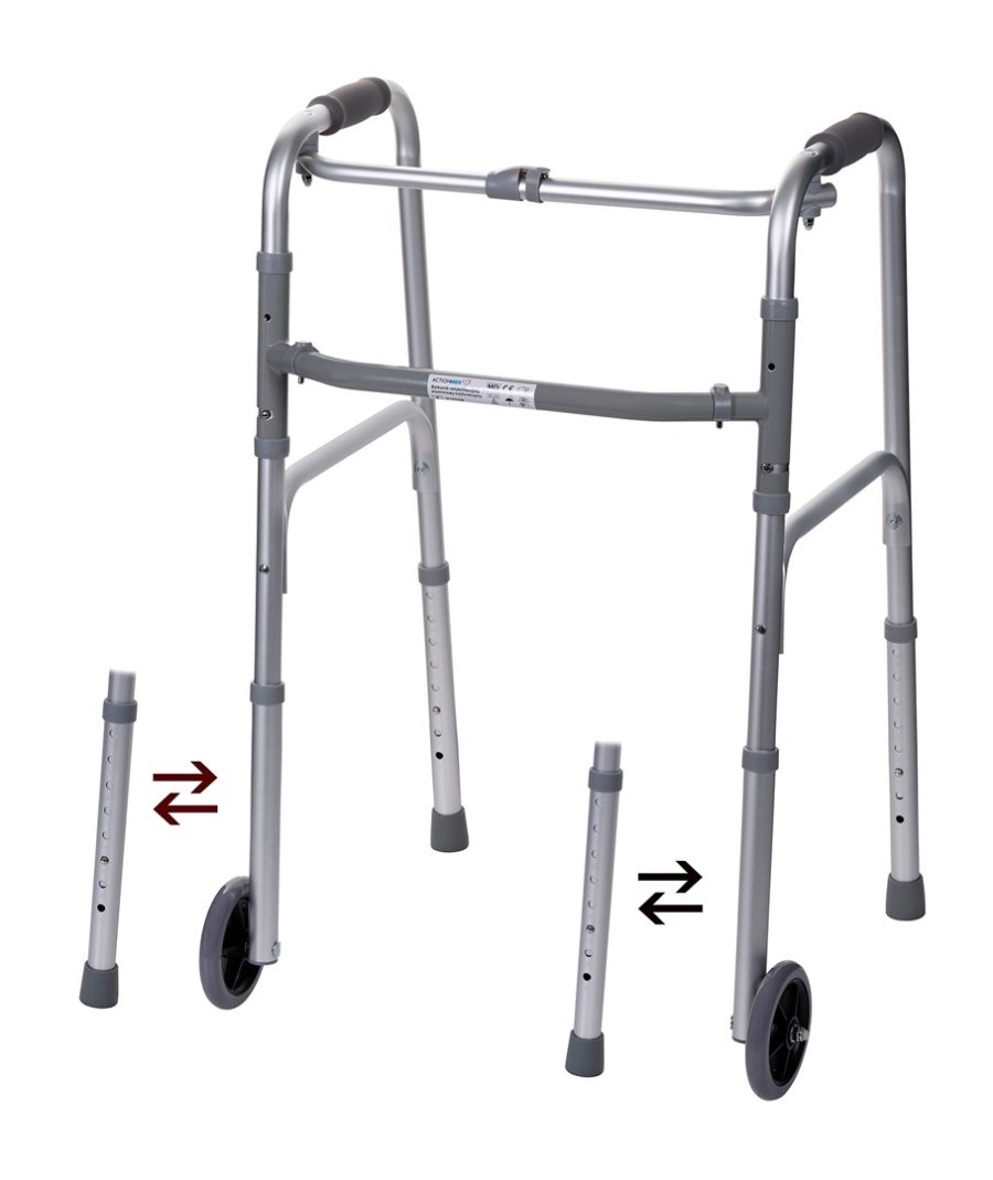 Trifunktionel rollator til genoptrning i aluminium #4