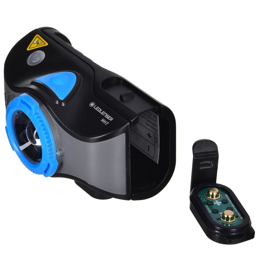 Ledlenser MH7 Sort, Bl Hovedbnd lommelygte LED #7