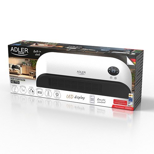 Adler AD 7751 Luftgardin Sort, Hvid 2000 W #16